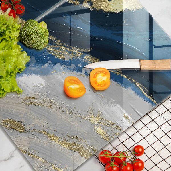 Sklo za varnú dosku Textúra so zlatom