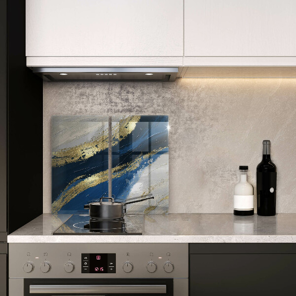 Sklo za varnú dosku Textúra so zlatom