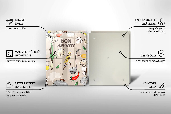 Sklo za varnú dosku Kuchyňa ilustrácie