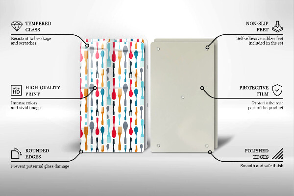 Sklo za varnú dosku Ilustrácia lyžice