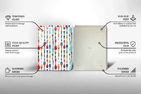 Sklo za varnú dosku Ilustrácia lyžice