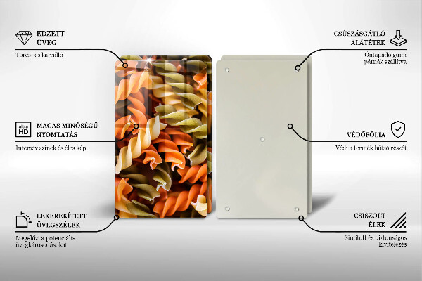 Sklo za varnú dosku Cestoviny Fusilli