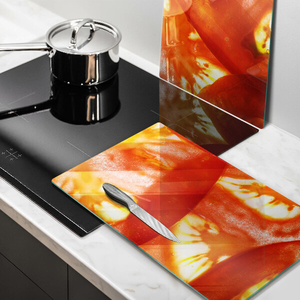 Sklo za varnú dosku Plátok červenej paradajky