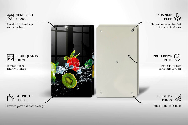 Sklo za varnú dosku Ovocie vo vode