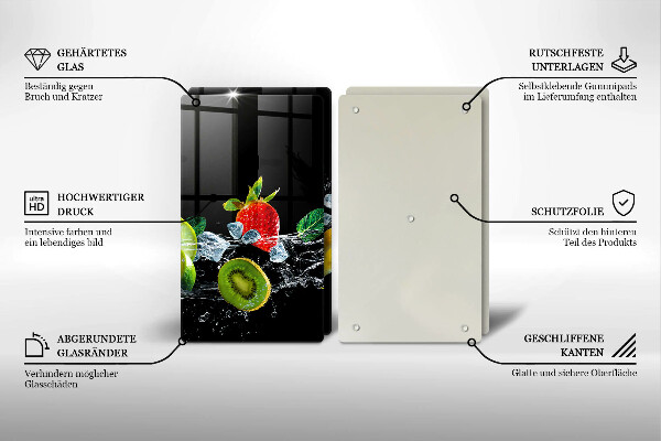 Sklo za varnú dosku Ovocie vo vode