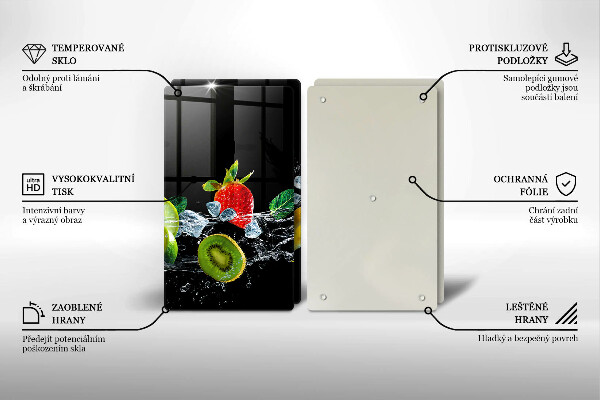 Sklo za varnú dosku Ovocie vo vode