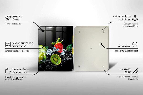 Sklo za varnú dosku Ovocie vo vode