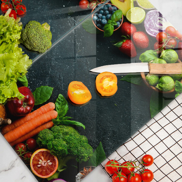 Sklo za varnú dosku Čerstvá zelenina