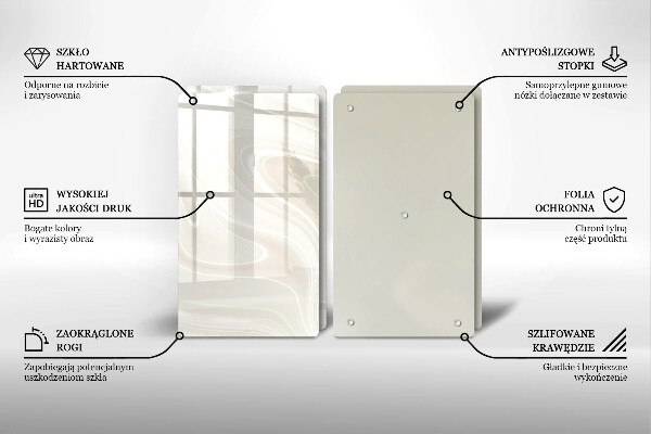 Sklo za varnú dosku Krémová textúra