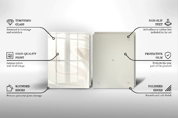 Sklo za varnú dosku Krémová textúra