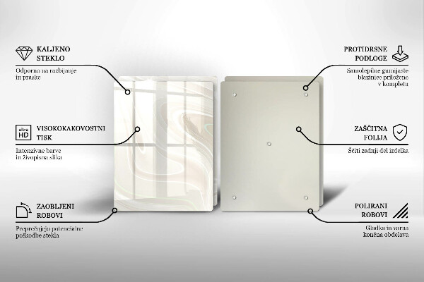 Sklo za varnú dosku Krémová textúra