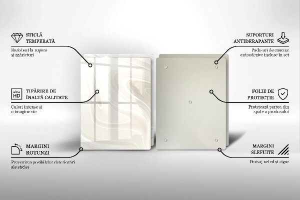 Sklo za varnú dosku Krémová textúra