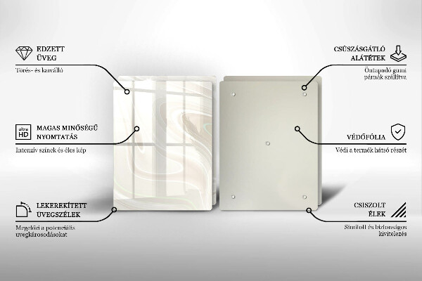 Sklo za varnú dosku Krémová textúra