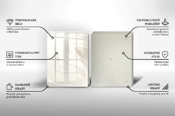 Sklo za varnú dosku Krémová textúra