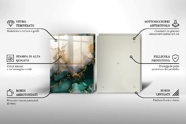 Sklo za varnú dosku Viacfarebný mramor