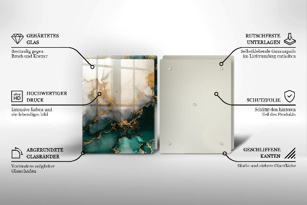 Sklo za varnú dosku Viacfarebný mramor