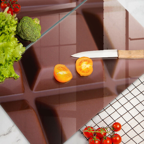 Sklo za varnú dosku Čokoládové kocky