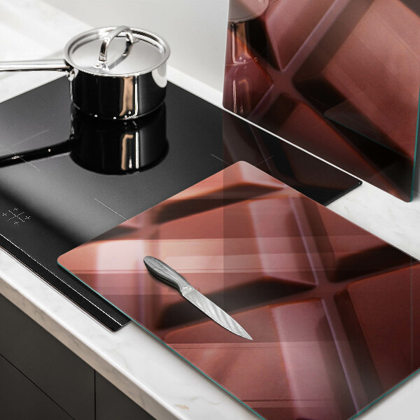 Sklo za varnú dosku Čokoládové kocky