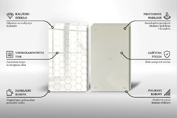 Sklo za varnú dosku Abstraktné vzory