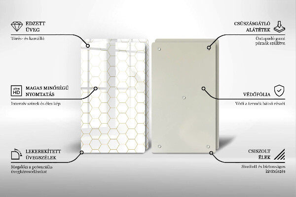 Sklo za varnú dosku Abstraktné vzory