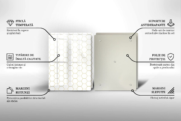 Sklo za varnú dosku Abstraktné vzory