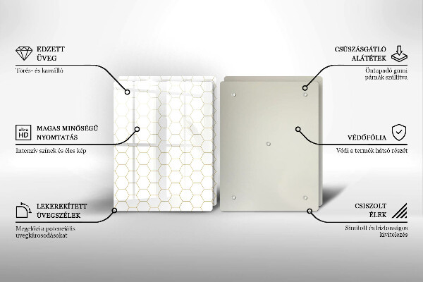 Sklo za varnú dosku Abstraktné vzory