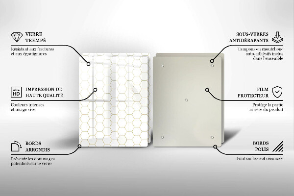 Sklo za varnú dosku Abstraktné vzory