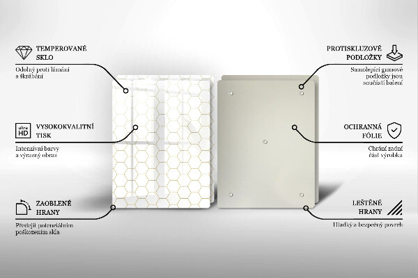 Sklo za varnú dosku Abstraktné vzory