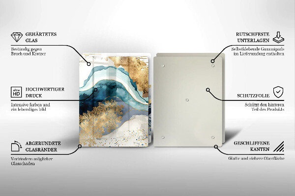 Sklo za varnú dosku Farebný mramor