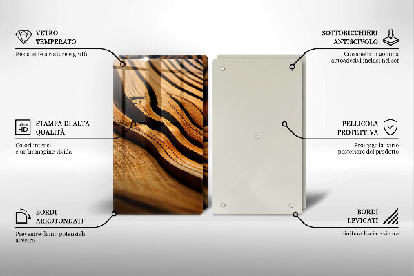 Sklo za varnú dosku Drevený peň