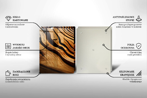 Sklo za varnú dosku Drevený peň