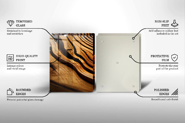 Sklo za varnú dosku Drevený peň