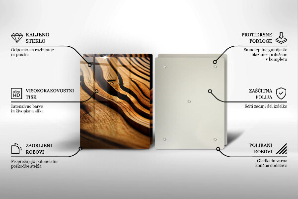 Sklo za varnú dosku Drevený peň