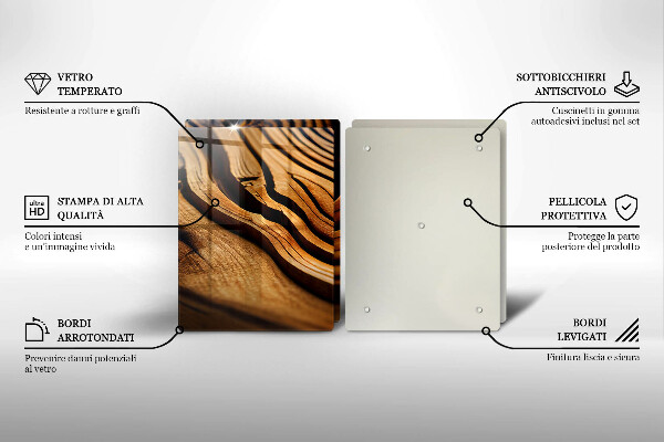 Sklo za varnú dosku Drevený peň