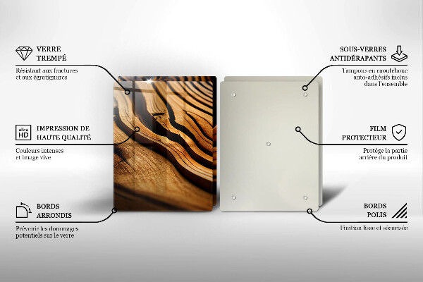 Sklo za varnú dosku Drevený peň