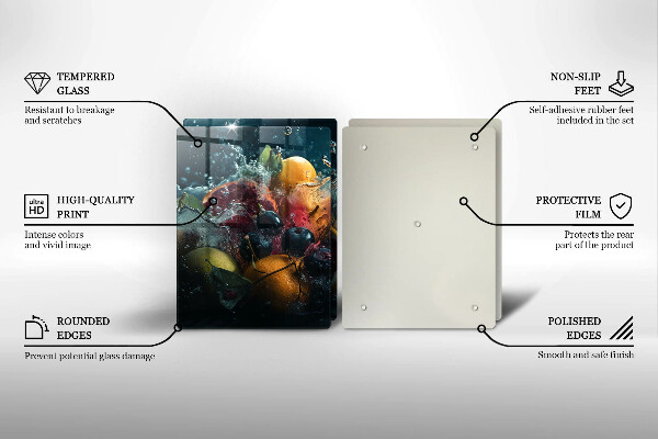 Sklo za varnú dosku Ovocie vo vode