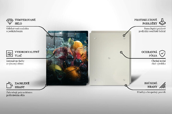 Sklo za varnú dosku Ovocie vo vode