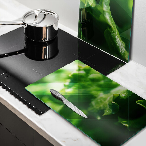 Sklo za varnú dosku Listy šalátu