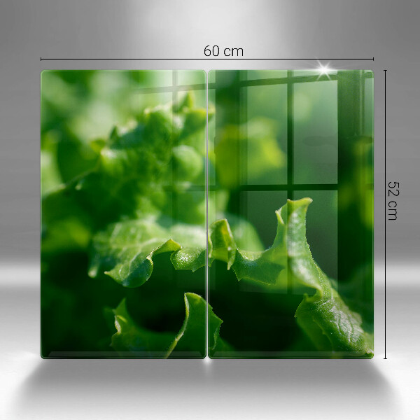Sklo za varnú dosku Listy šalátu