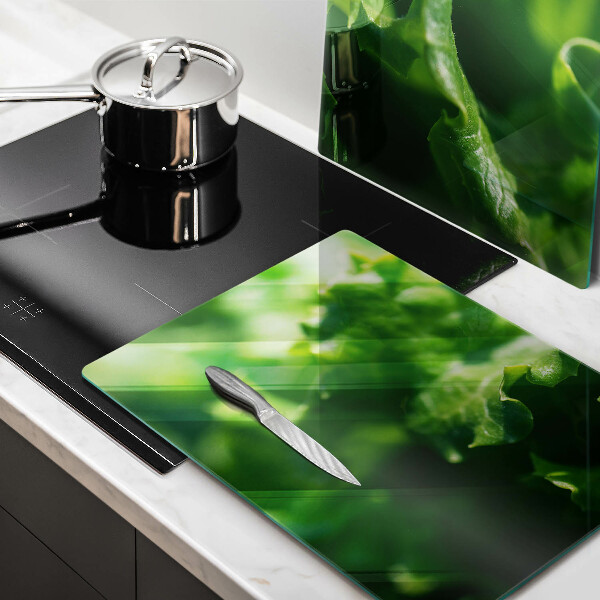 Sklo za varnú dosku Listy šalátu