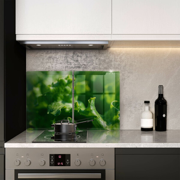 Sklo za varnú dosku Listy šalátu