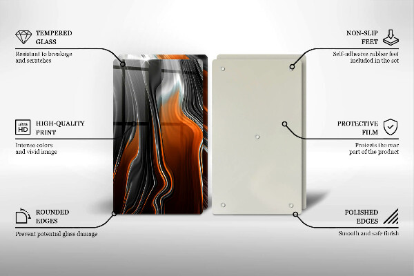 Sklo za varnú dosku Abstraktný vzor