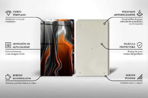 Sklo za varnú dosku Abstraktný vzor