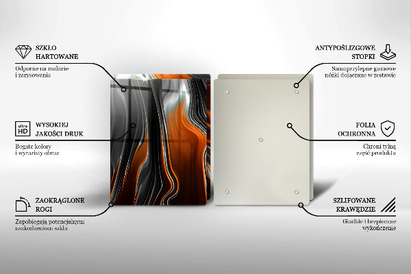 Sklo za varnú dosku Abstraktný vzor