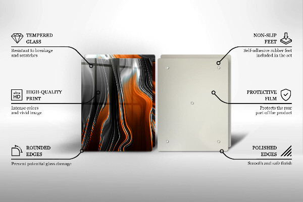 Sklo za varnú dosku Abstraktný vzor