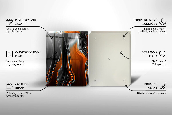 Sklo za varnú dosku Abstraktný vzor