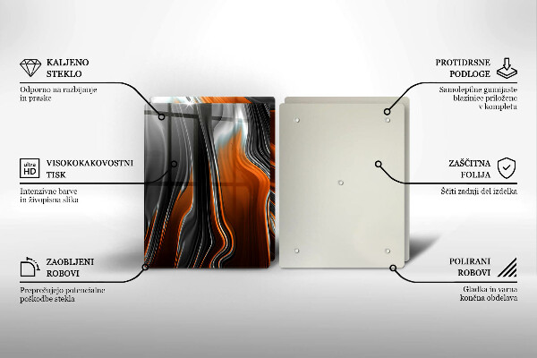 Sklo za varnú dosku Abstraktný vzor