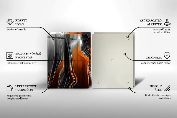 Sklo za varnú dosku Abstraktný vzor