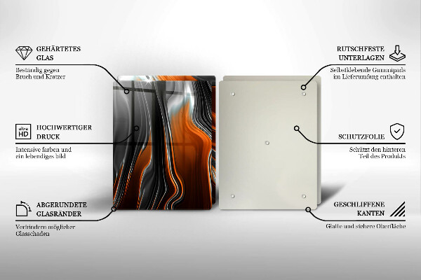 Sklo za varnú dosku Abstraktný vzor