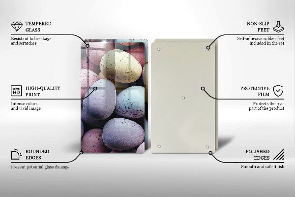 Sklo za varnú dosku veľkonočné vajíčka